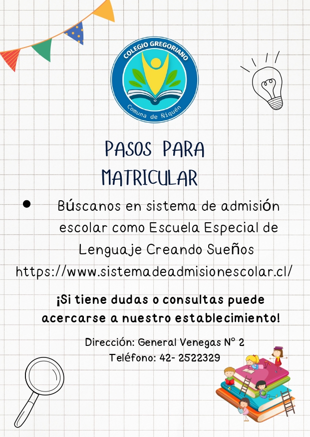 Proceso Admisión 2026 - Colegio Gregoriano